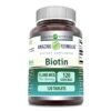 Frasco suplemento biotina 15000 mcg 120 tabletas