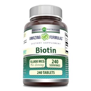 Version 1.0.0 Frasco suplemento biotina Amazing Formulas 10000mcg