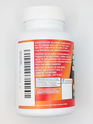 Frasco de suplemento con canela y vinagre de sidra Clean Nutraceuticals