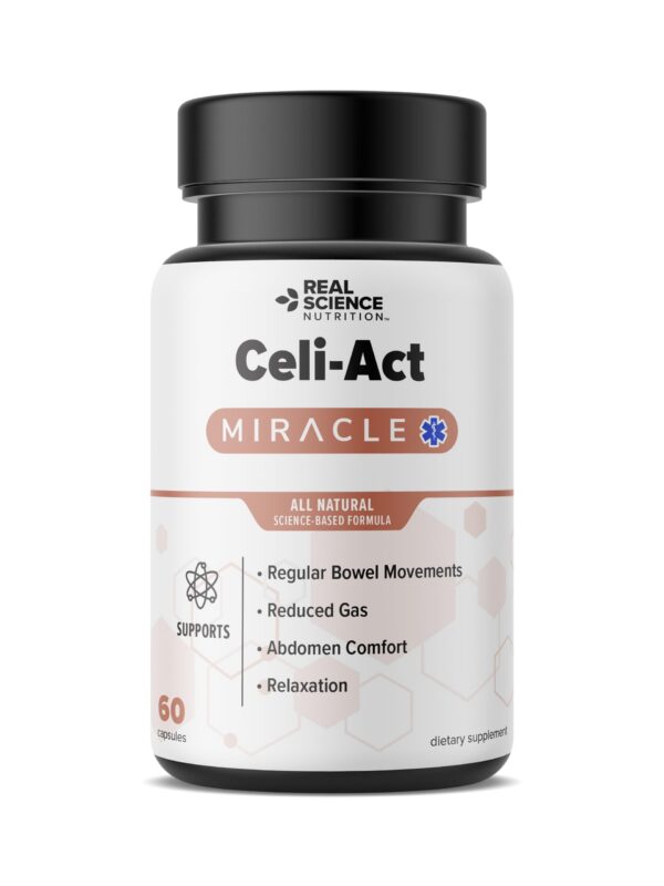 Frasco suplemento Celi-Act Miracle Real Science Nutrition