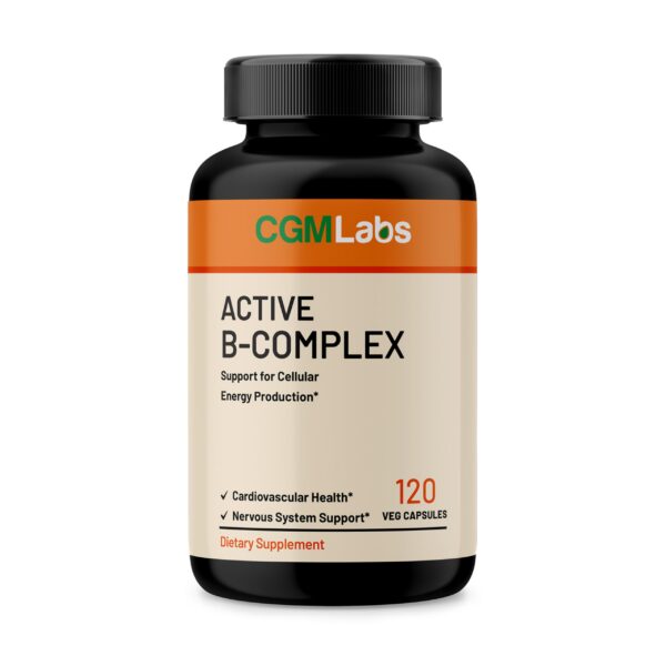 Frasco suplemento complejo vitamina B activo CGM Labs