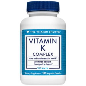 Version 1.0.0 Frasco suplemento Complejo de Vitamina K The Vitamin Shoppe