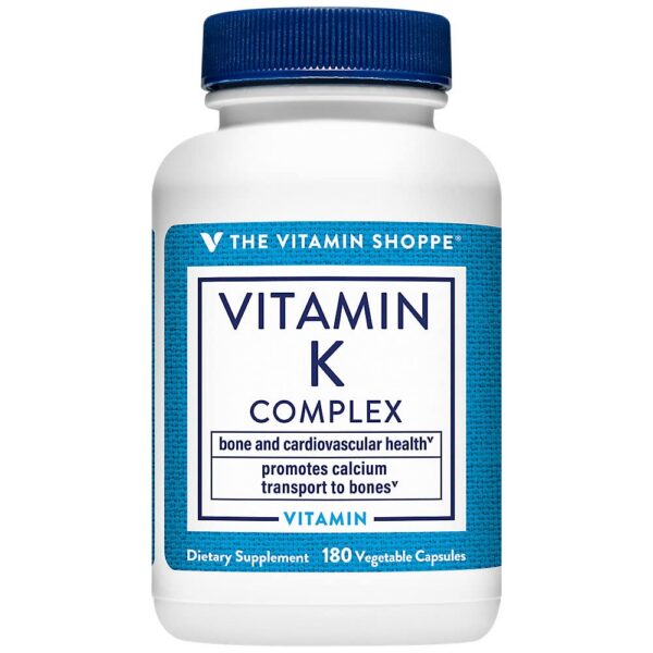 Frasco suplemento Complejo de Vitamina K The Vitamin Shoppe