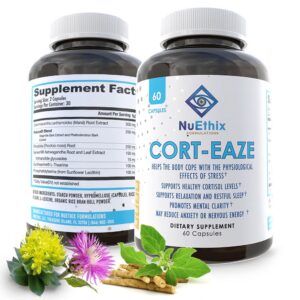 Frasco suplemento Cort-Eaze NuEthix para cortisol
