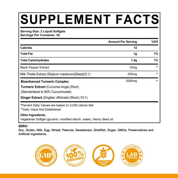 Frasco suplemento cúrcuma con cardo mariano EnvyCure