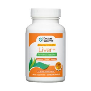Frasco suplemento Doctors' Preferred Liver+ 60 cápsulas
