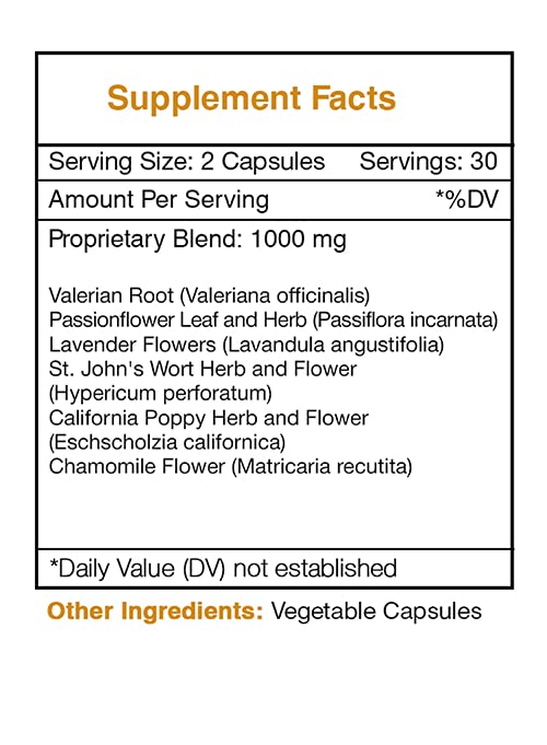 Frasco suplemento Dream Secret con ingredientes naturales