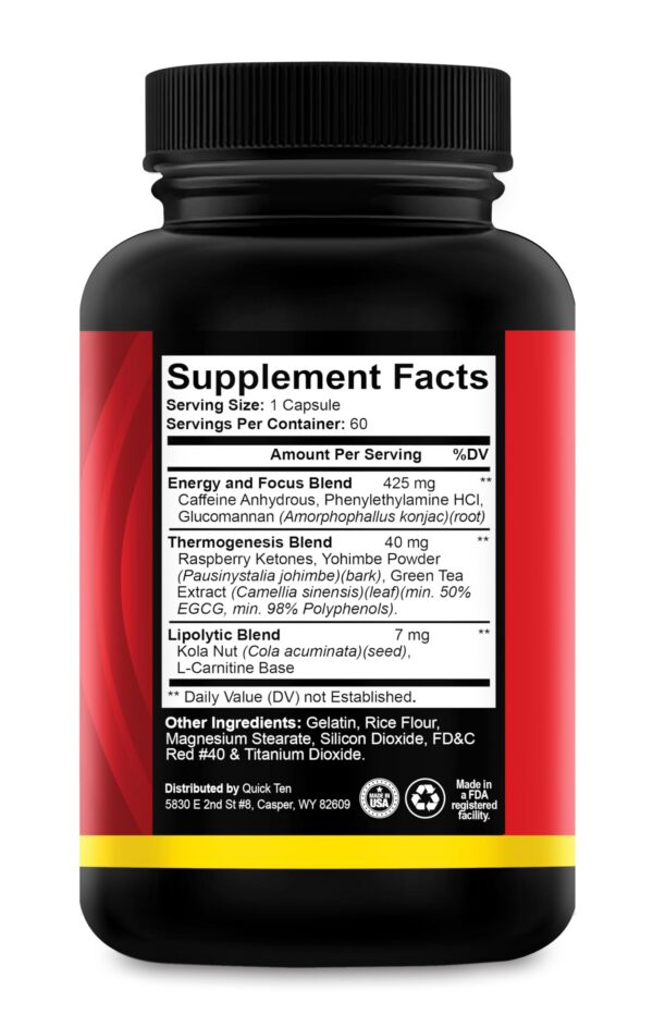 Frasco suplementario Drop 10 Quick para hombres y mujeres