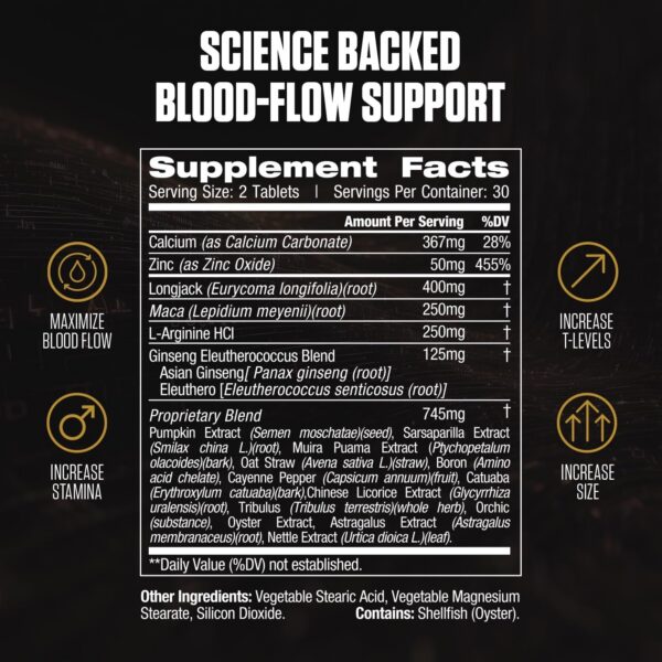 Frasco suplemento ERECTIFY MAX para erección masculina rápida