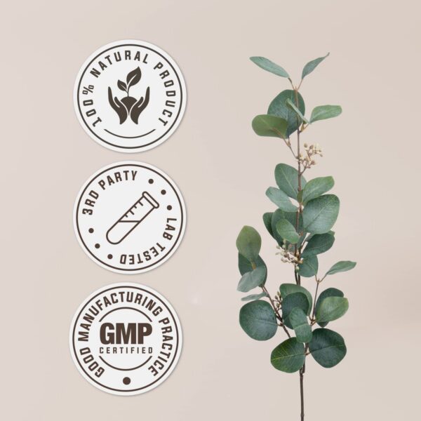 Detalle gotas herbales melón amargo certificado USDA orgánico