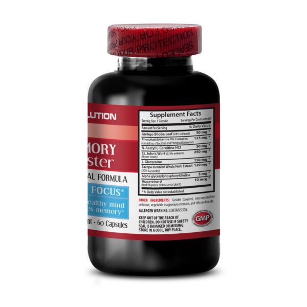 Frasco suplemento de Ginkgo biloba con 60 cápsulas