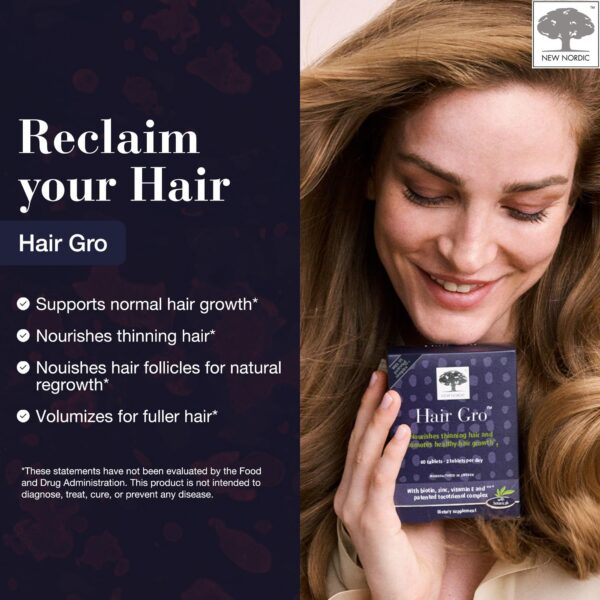 Frasco suplemento Hair GRO con biotina y tocotrienoles