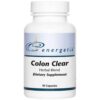Frasco de suplemento herbal Colon Clear 90 cápsulas