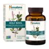 Frasco de suplemento herbal Himalaya Tulsi 60 cápsulas