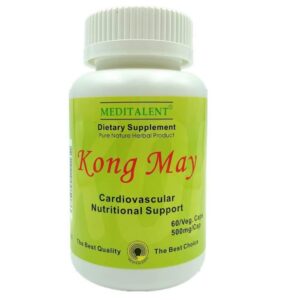 Frasco suplemento herbal Kong May 60 cápsulas Meditalent