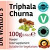 Frasco suplemento herbal Triphala 100g DR WAKDE's