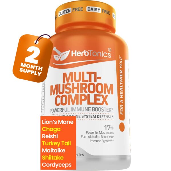 Version 1.0.0 Frasco suplemento herbtonics hongos para sistema inmunológico