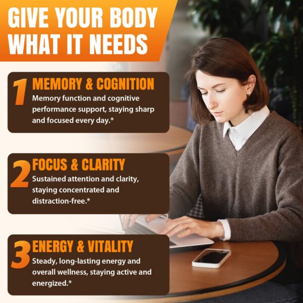 Frasco con suplemento de hongos complejos para salud inmune