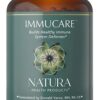 Frasco suplemento ImmuCare Natura Health 180 cápsulas