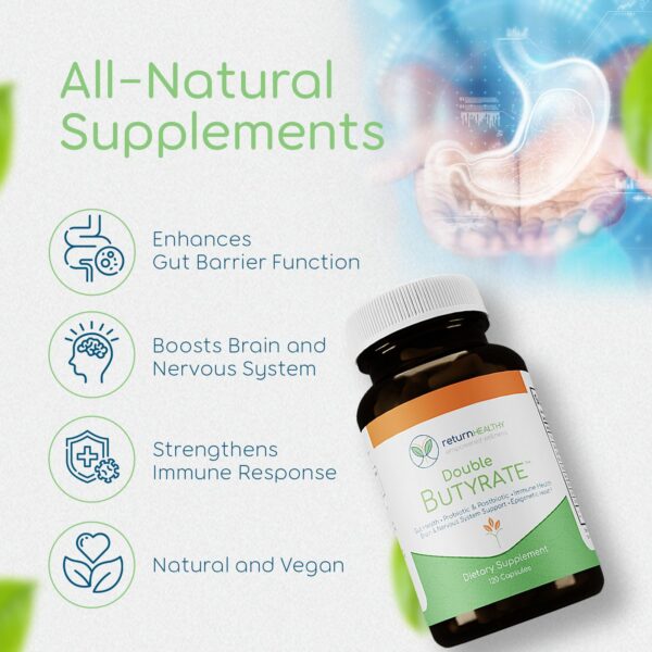 Frasco suplemento intestinal Return Healthy doble butirato