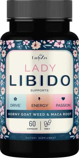 Version 1.0.0 Frasco suplemento LadyZn potenciador de libido mujer 60 cápsulas