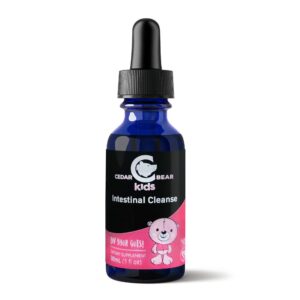 Frasco suplemento líquido para limpieza intestinal niños Cedar Bear