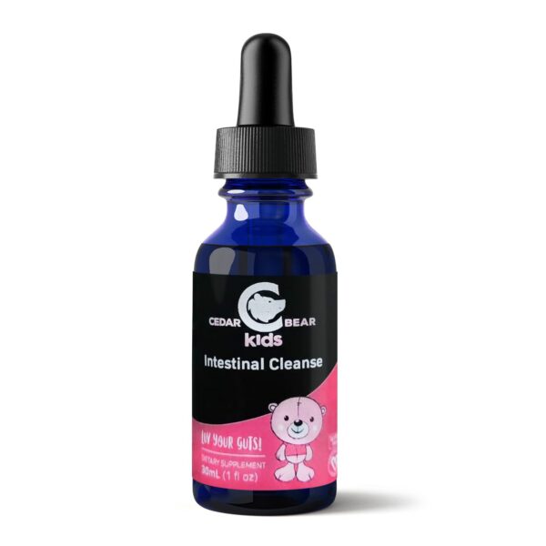 Frasco suplemento líquido para limpieza intestinal niños Cedar Bear