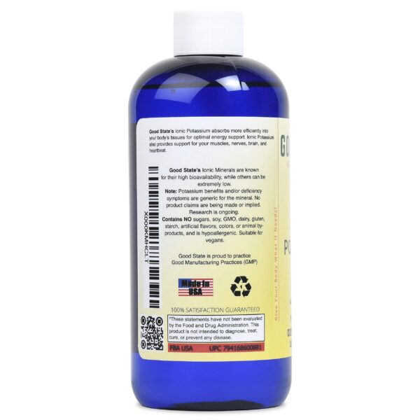 Version 1.0.0 Frasco de suplemento líquido potasio Good State para salud general