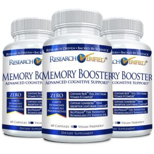 frasco suplemento memory booster nootrópico USA