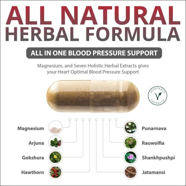 Frasco suplemento natural para hipertensión y circulación