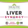 Frasco suplemento natural Liver Syn3rgy 180 cápsulas