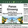 Version 1.0.0 Frasco suplemento natural Panax Ginseng glicerita sabor vainilla