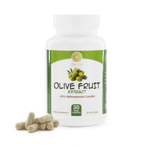 Frasco suplemento Olive Seed extracto fruta de olivo 50 mg