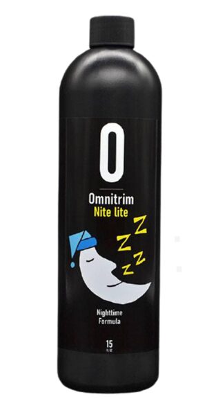 Frasco de suplemento dietético OmniTrim Nite Lite 15 onzas