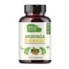 Frasco suplemento orgánico moringa y cúrcuma Ireya Ayurveda
