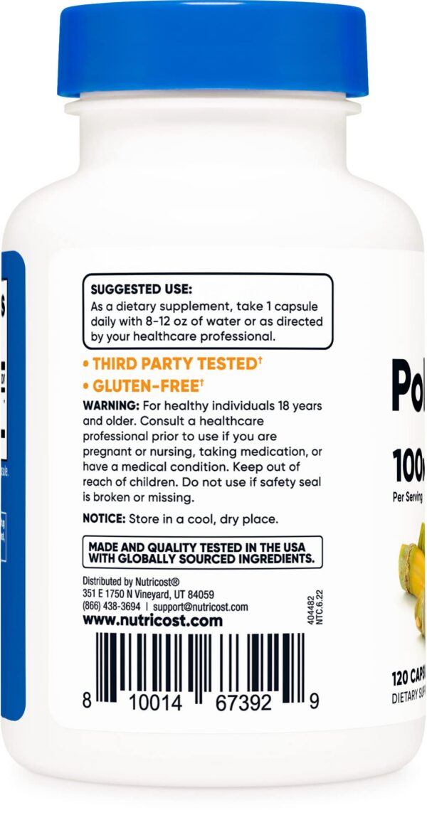 Frasco de suplemento Policosanol para salud cardiovascular