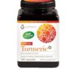 Frasco suplemento polvo de cúrcuma Youtheory 180 tabletas