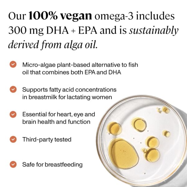 Frasco suplemento postnatal ANYA Omega-3 para madres