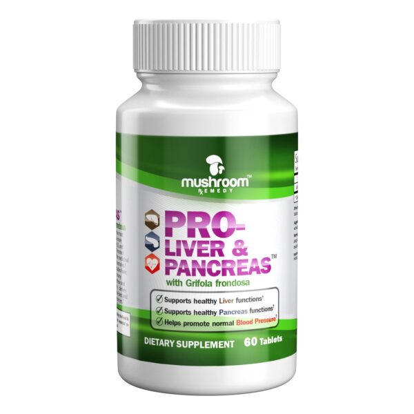 Frasco de suplemento PRO-Liver & Pancreas con extracto natural