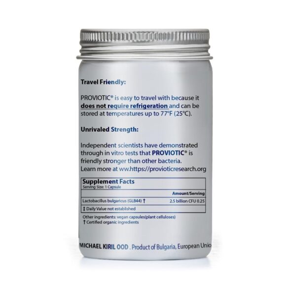 Frasco suplemento probiótico Genesis LABORATORIES 150 cápsulas