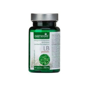 Frasco suplemento probiótico Lactobacillus Bulgaricus 30 cápsulas