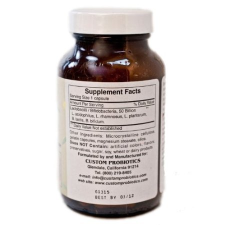 Version 1.0.0 Frasco suplemento probiótico multicepa Custom Probiotics CP-1