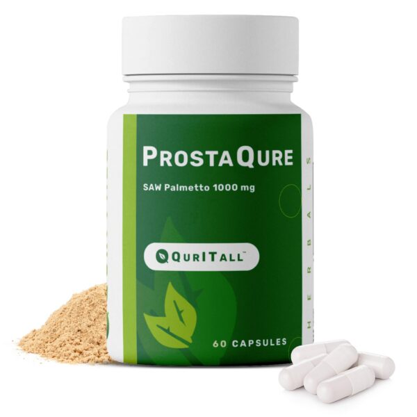 Version 1.0.0 Frasco suplemento ProstaQure saw palmetto 1000 mg QurItAll