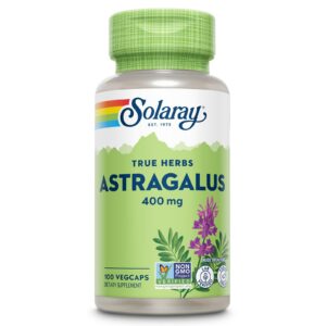 Frasco suplemento raíz de Astrágalo SOLARAY 400 mg