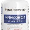 Frasco suplemento Real Mushrooms Zinc y vitamina D2 120 cápsulas