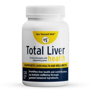 Frasco suplemento saludable para hígado 120 cápsulas veganas