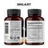 Suplementos con ingredientes adaptógenos Shilajit y Sea Moss