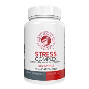 Frasco suplemento Silver Fern Stress Complex sin cafeína