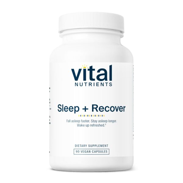 Version 1.0.0 Frasco suplemento Sleep + Recover Vital Nutrients