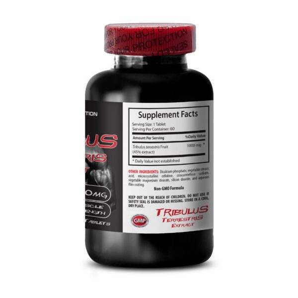Frasco suplemento Tribulus Terrestris Healthy Supplements 60 cápsulas
